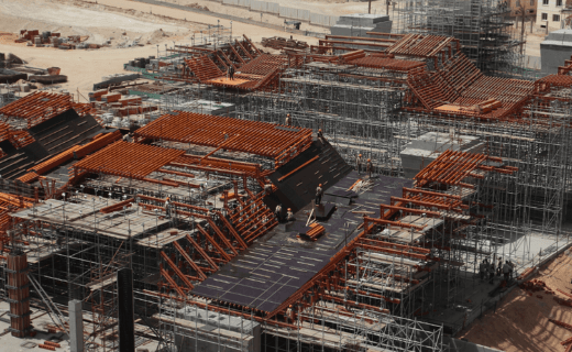 RMD Kwikform working on the mall of egypt